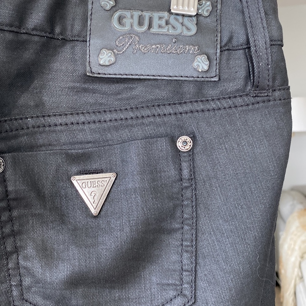 Womens Guess Premium stretch black pants - Picture 6 of 9